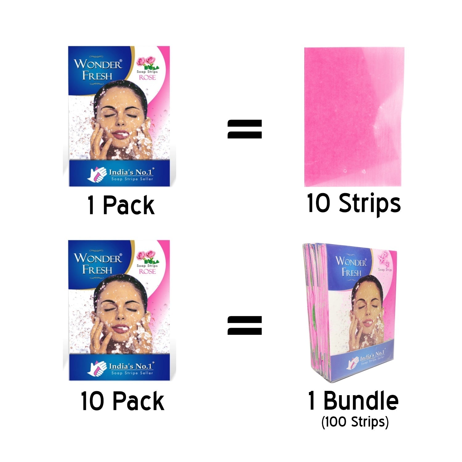 Pack of jasmine-scented hand wash strips. Pack of jasmine-scented hand wash strips.